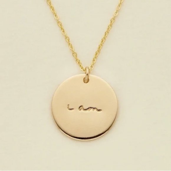 Choose Happy Mantra Meditative Mini Charm Necklace - Picture 12 of 14